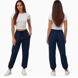 Women's Navy Jogger Pants